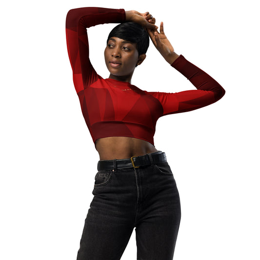 Crop top de poliéster RZ Rubí
