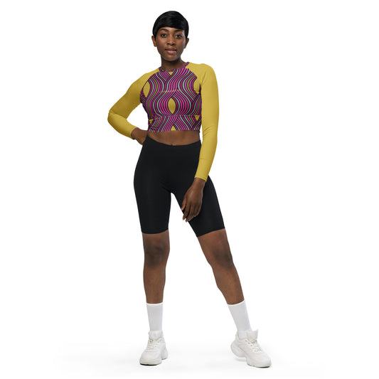 Crop top de poliéster RZ
