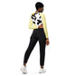 Crop top de poliéster RZ Leopard