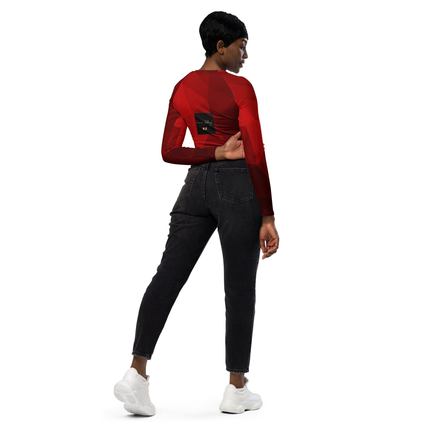 Crop top de poliéster RZ Rubí