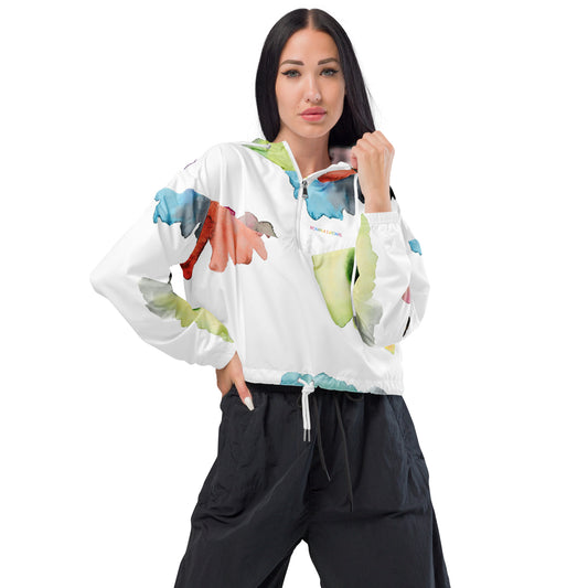 Cortavientos crop impermeable para mujer RZ