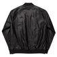 RZ embroidered vegan leather bomber jacket