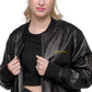 Chaqueta RZ bordada bomber piel vegana
