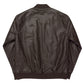 RZ embroidered vegan leather bomber jacket