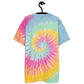 Camiseta oversize con efecto tie dye