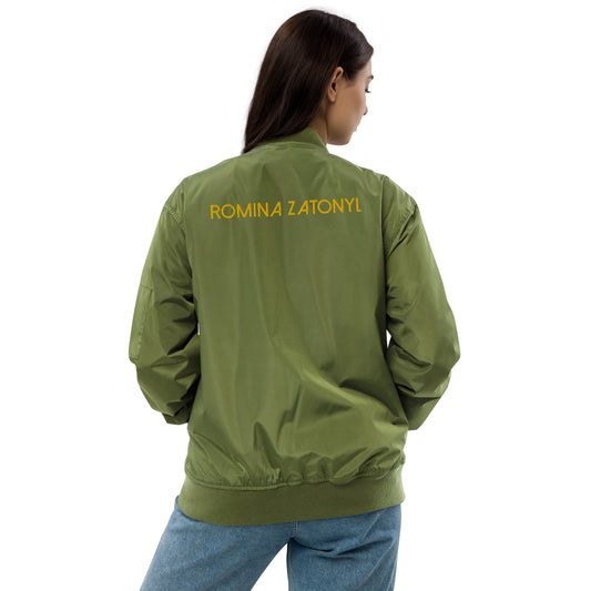 Chaqueta doble bordado bomber premium RZ unisex