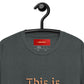 Camiseta de manga corta unisex RZ