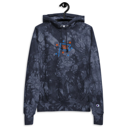 Unisex Champion tie-dye sweatshirt, double embroidery