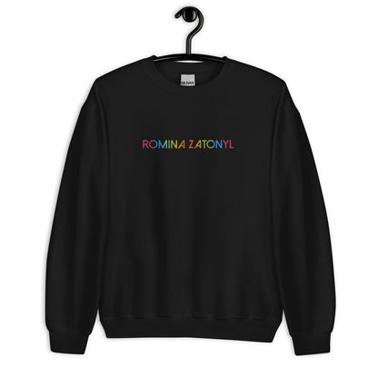 Sudadera RZ unisex, bordada y estampada