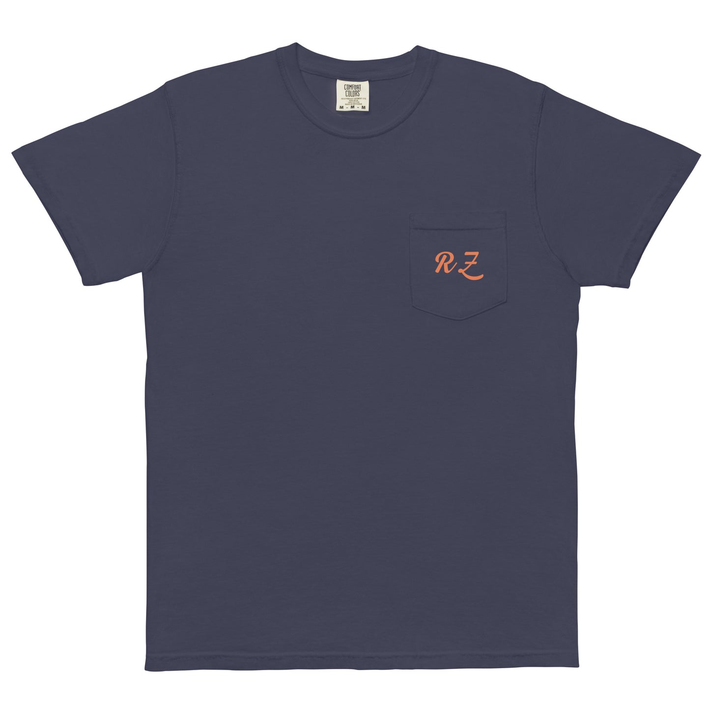 Camiseta con bolsillo teñida unisex RZ