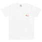 Camiseta con bolsillo teñida unisex RZ
