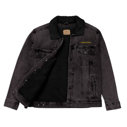 Unisex RZ Shearling Embroidered Denim Jacket