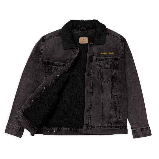 Unisex RZ Shearling Embroidered Denim Jacket