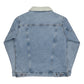 Unisex RZ Shearling Embroidered Denim Jacket