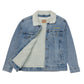 Unisex RZ Shearling Embroidered Denim Jacket