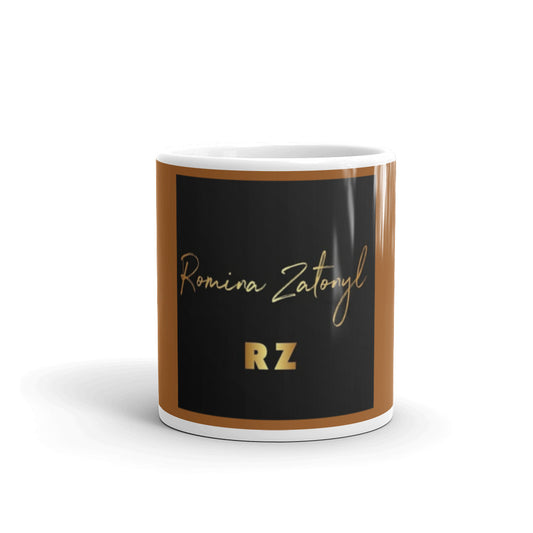 Taza blanca brillante RZ
