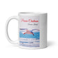 Taza blanca brillante Pasión Cristiana
