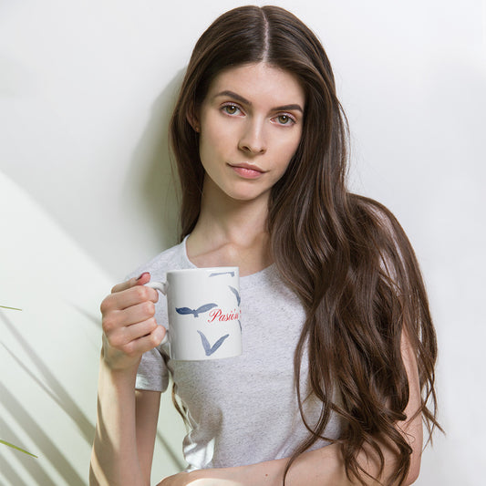 Taza blanca brillante Pasión Cristiana I