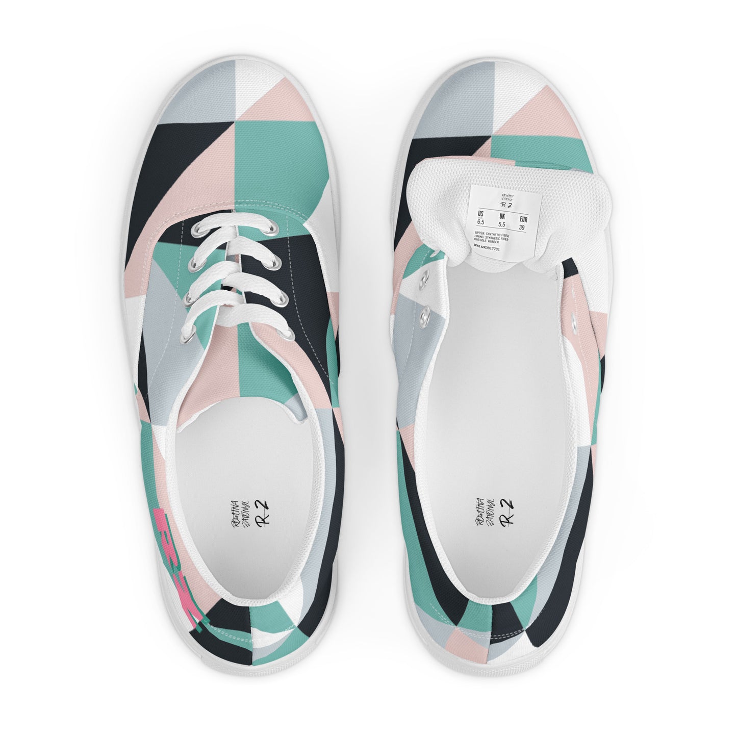 Zapatillas de lona con cordones para mujer RZ