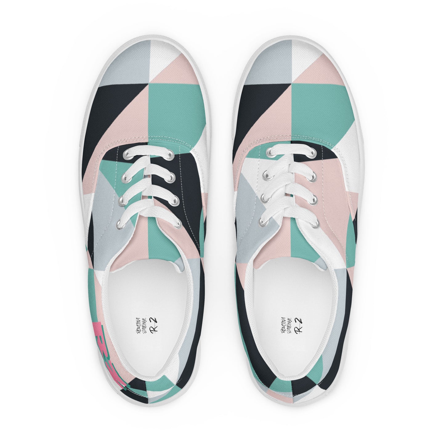 Zapatillas de lona con cordones para mujer RZ