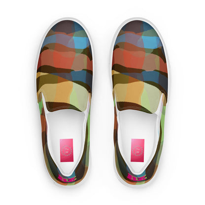 Zapatillas de lona sin cordones para mujer RZ