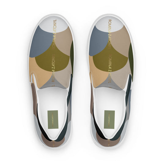 Zapatillas de lona sin cordones para mujer RZ