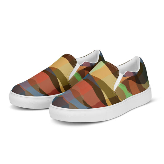 Zapatillas de lona sin cordones para mujer RZ
